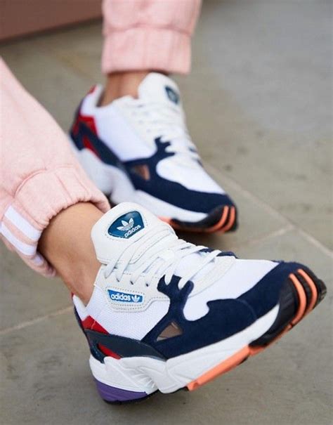 adidas originals falcon sneakers in marineblauw en groen|Amazon.com: Adidas Original Falcon Shoes Women.